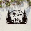Unique Custom Made Metal Wall Art Elk Trees Design Indoor Outdoor Gift Housewarming