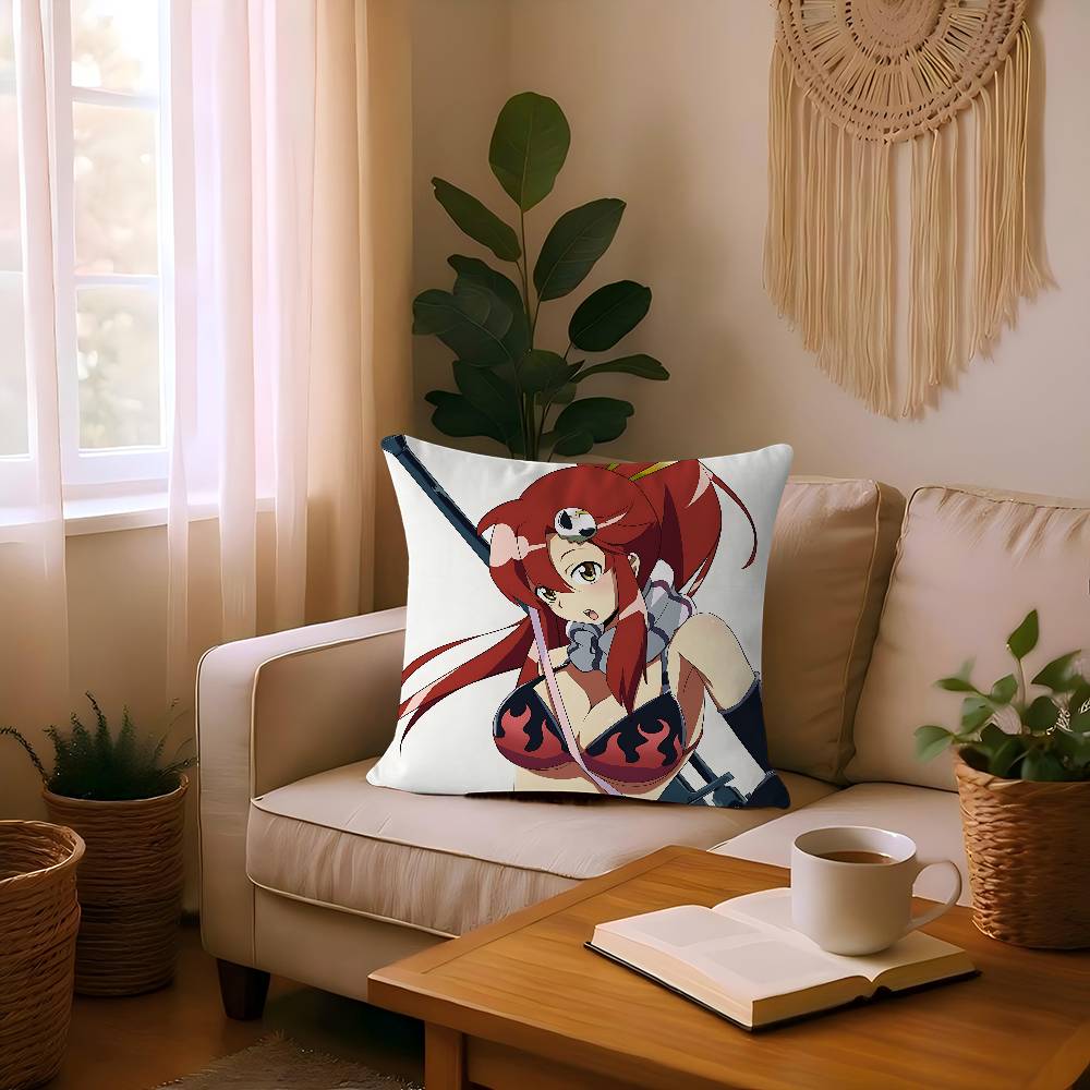 Y-Yoko Littner Anime Cushion Cover Decorative Pillow Sofa Home Decor Case Pillow Cases
