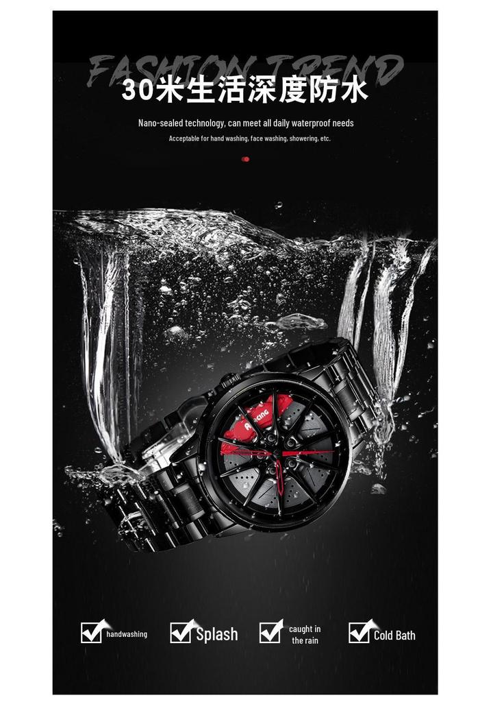 SVJ Watch RAYS-G25: Three-Dimensional Hollow Dial for Car Modification - Cultural Conceptual Mechanical Design