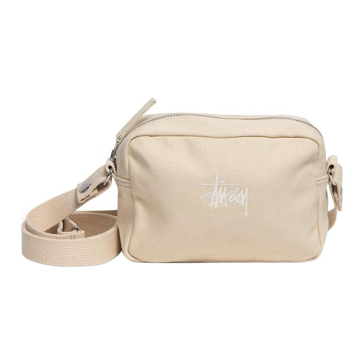 New Stussy Cotton Shoulder Bag Crossbody Bag Regular Unisex Ecru 134255-NATL