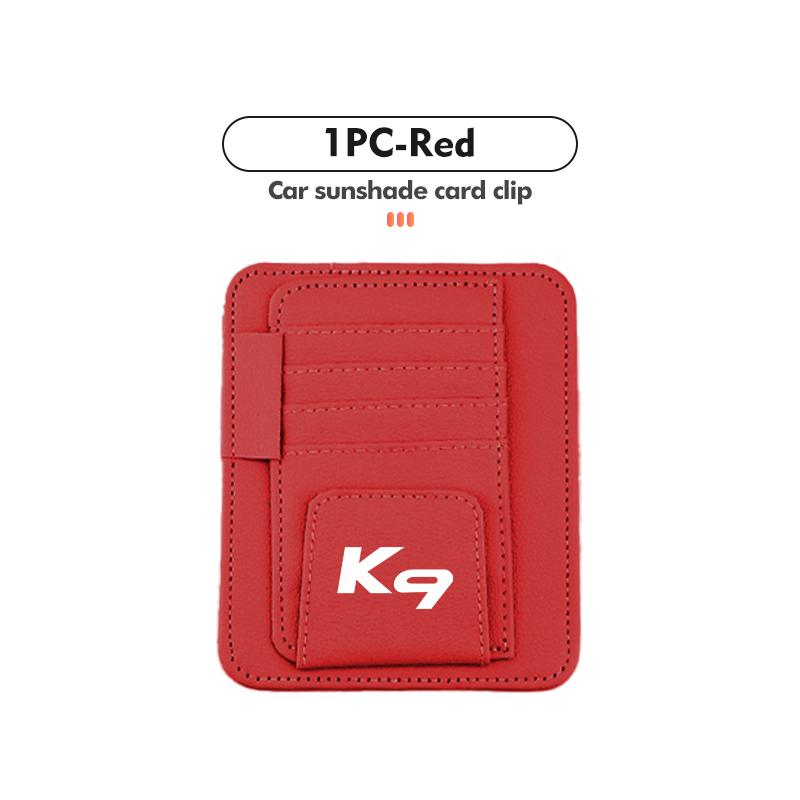 Car Sun Visor Organizer Multi-Pocket Business Card Storage Accessory For KIA Cerato Proceed Venga Stonic Picanto Sorento Stinger