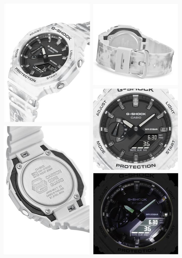 Watch BOX set with replacement parts GRUNGE SNOW CAMOUFLAGE White [Casio] G-Shock [] GAE-2100GC-7AJR Men's