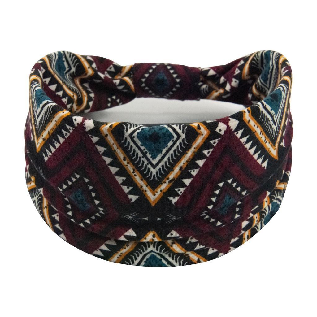 Bohemian Cashew Yoga Übung Stirnband Anti Schweiß und Feuchtigkeit Absorbieren Elastische Baumwolle Stirnband Knoten Stirnband