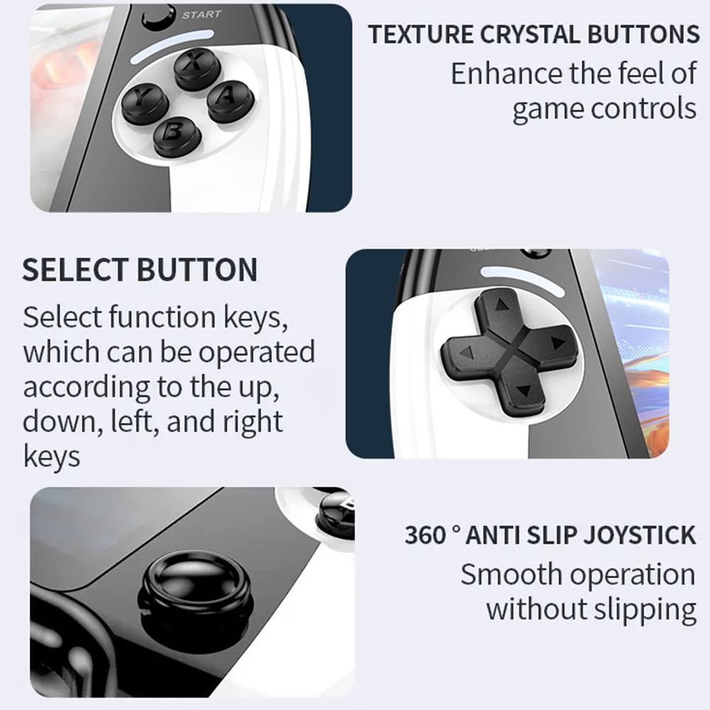 5.5 Inch Screen Handheld Game Console Electronic Game Player Type-C Charging 1500mAh Portable Game Player Gift for Kids Adults