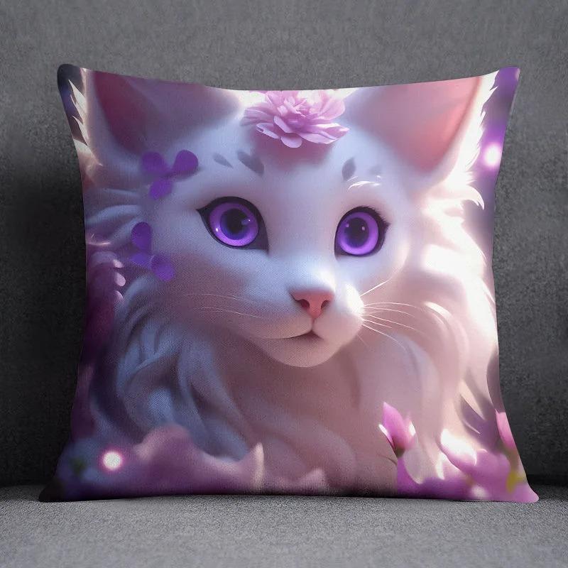 Høyverdig Fox Cat Putetrekk Bilpynt Kontor Stue Sofa Hjem Putetrekk