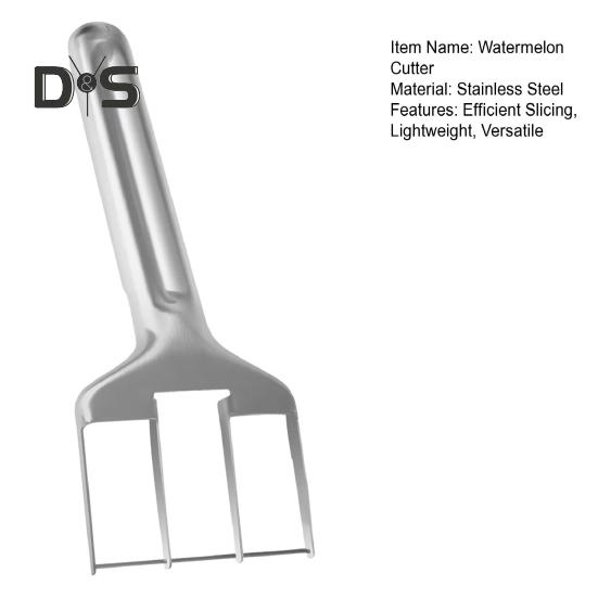 Watermelon Cutter Tool Efficient Stainless Steel Slicer for Watermelon Mango Cantaloupe Portable Kitchen Gadget for Fruit Salad Family Picnics Parties