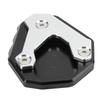 Motorcycle Kickstand Enlarger Aluminium Alloy Side Stand Extension Plate Pad Replacement for CB500X 2019+(Black )
