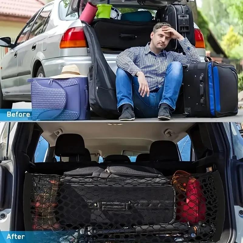 Auto Kofferraumnetz Universelles Auto Netzbeutel Auto Hinterer Kofferraum Aufbewahrungsnetz Gepäck Ladungsnetz Tasche Für Auto Motorrad LKW ATV