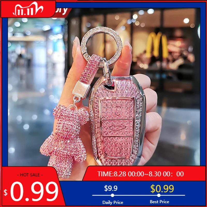 Hot Interior Mouldings Car keychain for Peugeot 408 keycase 3008 308s 508l 4008 2008 5008 301 keycover keyshell Keychain Car buc