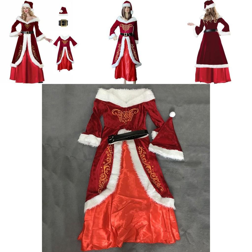 Luxurious Red Santa Claus Dress For Women Perfect For Christmas Holiday Celebrations
