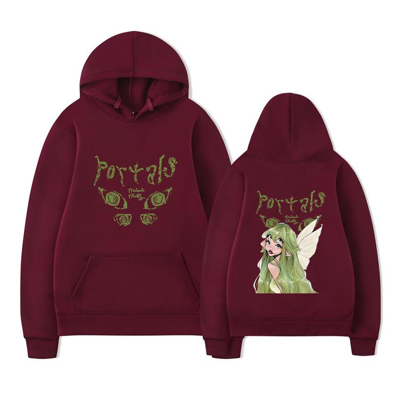 Autumn And Winter Flower Letter Printed Sweater Hoodie