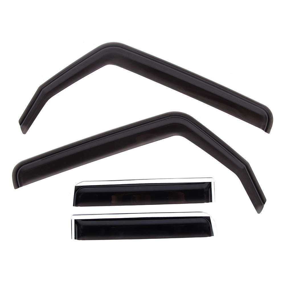 Osłony Szyberdachu Samochodowe, Deflektory Chroniące Przed Słońcem i Deszczem Montowane na Klipsy do Wrangler JL 4-Drzwiowy 2018-2020, Modyfikacja Wnętrza i Nadwozia