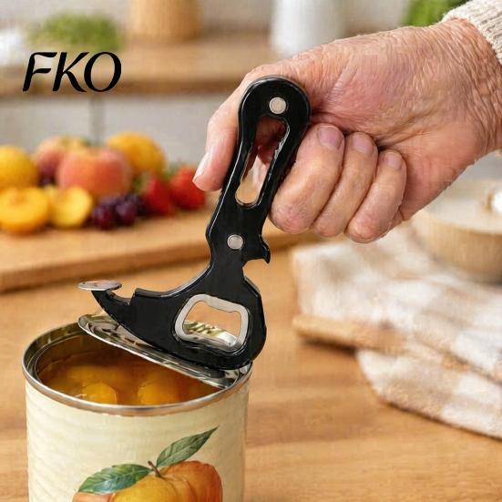 Portable Beverage Can Opener Pull Tab Opener, Easy Manual Ring Removal Safe Lid Tool Tool, Durable Energy Saving Kitchen Gadget, for Food Cans Seniors