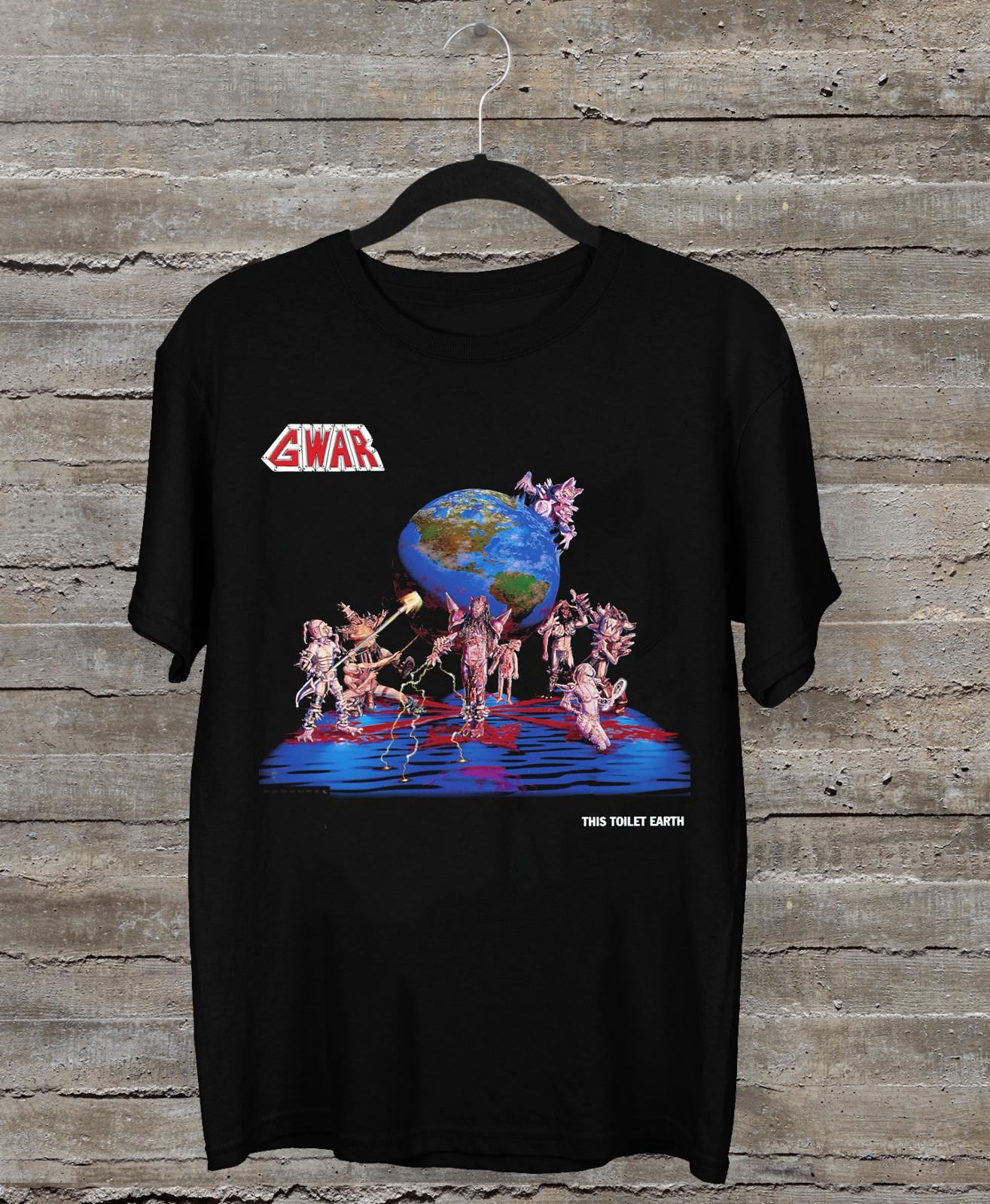 GWAR This Toilet Earth Short Sleeve Cotton BLack All Size Shirt L