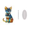 Animal Statue Tabletop Ornament with Display Base Shatterproof Acrylic Animal Figurine for Home Office Desk Decoration