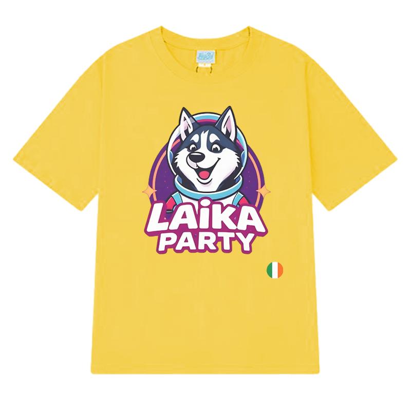 Ireland Eurovision 2025 Music Dog Graphic T Shirts Men Women Cute Kawaii Trend short sleeve T-shirt Unisex 100% Cotton clothing