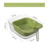 Double-layer Snack Box Fruit Tray Living Room Candy Box Drain Basket Household Fruit Tray Lazy People Eat Melon Seed Storage Tray