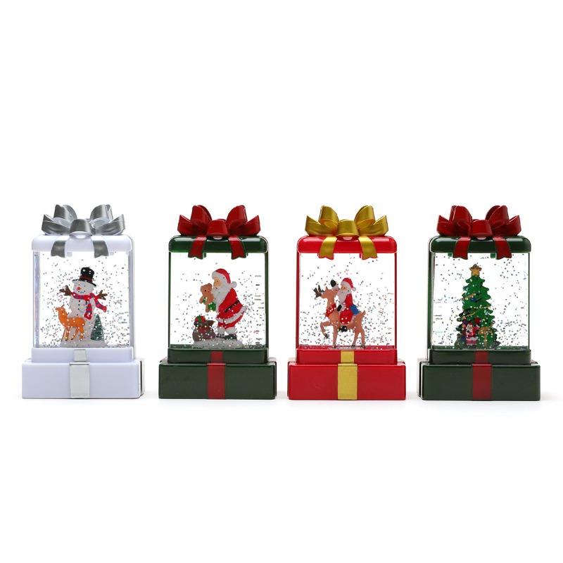 Water-filled Snowflakes, Luminous Gift Pack, Night Light, Candle Light, Decorative Items, Small Gifts, Christmas Decorations