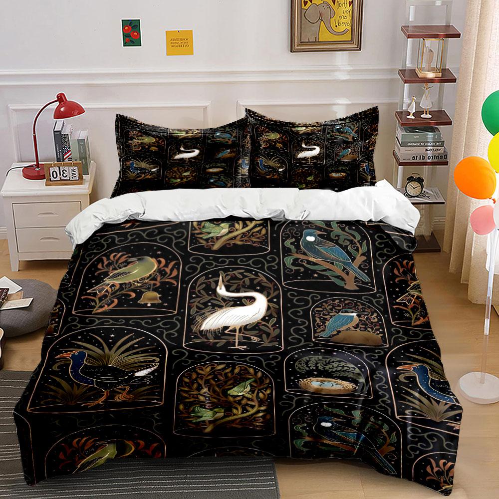 

Elegant birds and foliage. Bedding sets Duvet cover sets Duvet covers Pillowcases(1 * Duvet Cover 2 * Pillowcases without duvet insert) 135x200cm