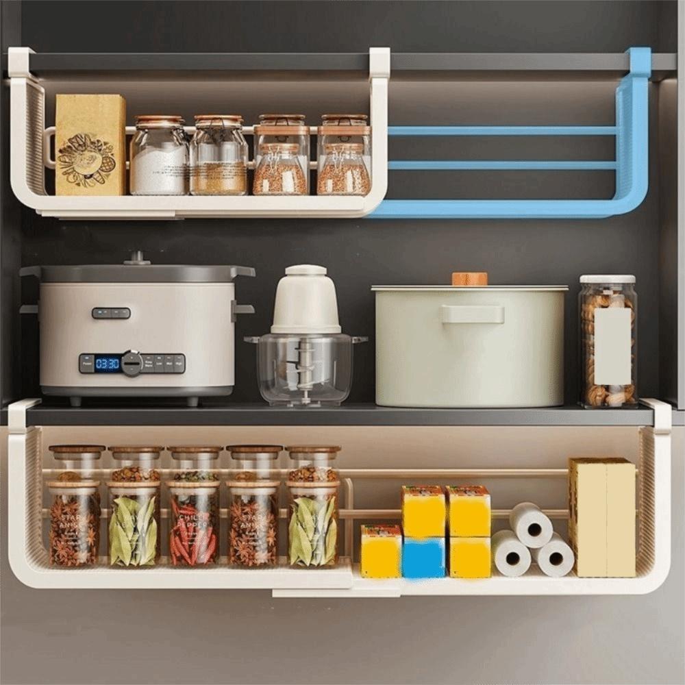 Large Capacity Under Cabinet Storage Rack Carbon Steel Spice Holder Cabinet