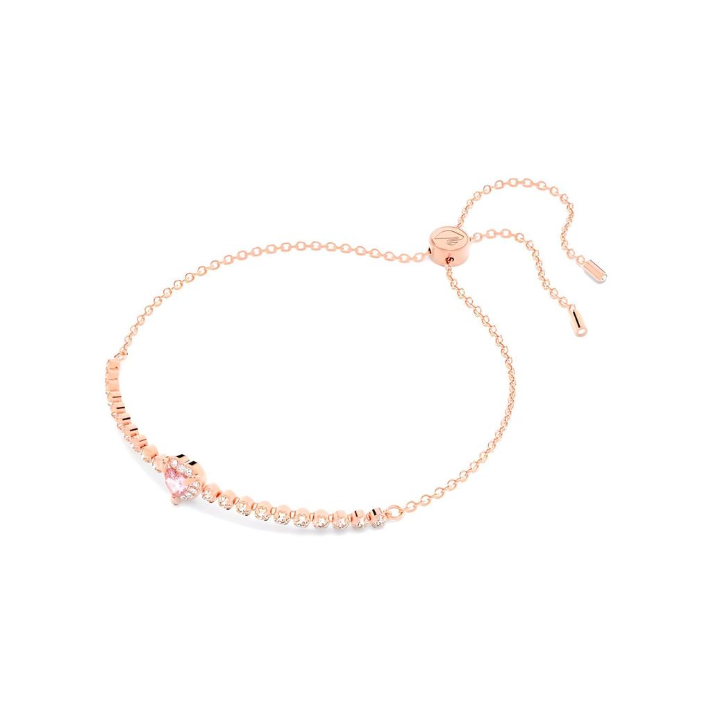 Swarovski One Heart Pattern Exquisite Fashion Trendy Gold-Plated Bracelet Women bracelet Pink 5646745