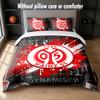 Mainz FC Design Bed Bedding Set 1 Duvet Cover + 2 Pillowcases Soft Breathable Household Bed Linens