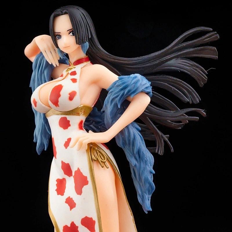 22CM Japanischer Anime One Piece Figur Cheongsam Boa Hancock Figur PVC Modell Spielzeug Puppen Sammlung Cartoon Ornament Kindergeschenk