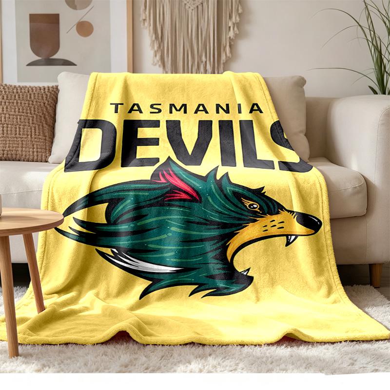 Tasmania Devils Soft and comfortable flannel Suitable for sofas living rooms outdoor camping travel and also makes a great anniversary gif
