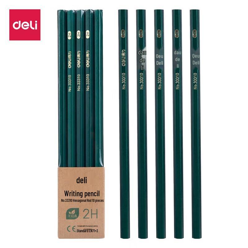 Deli 2H Wood Pencils, 12-Box Pack