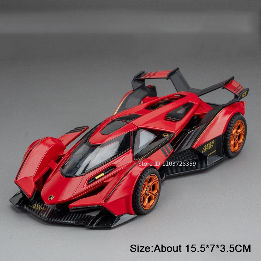 1:32 Lp500S V12 Prachtig Model Speelgoed Sportwagens Legering Diecast Schokabsorptie Pull Back Geluid Licht Superauto Speelgoed Voor Kind Volwassene
