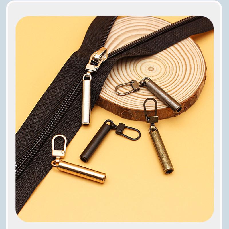 Detachable Zipper Pull Tab Replacement for Jackets - Tool-Free Installation, Pillar Shape.