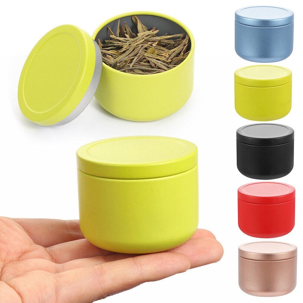 Durable Sealed Jar Metal Small Tea Jar Portable Flower Tea Can