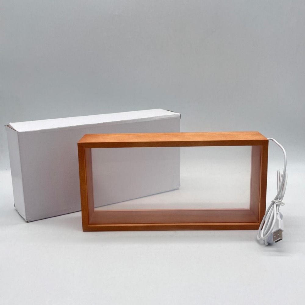 Rectangle Shadow Box Frame Creative Doll Display Stand LED Light Photo Frame  Thanksgiving Gift