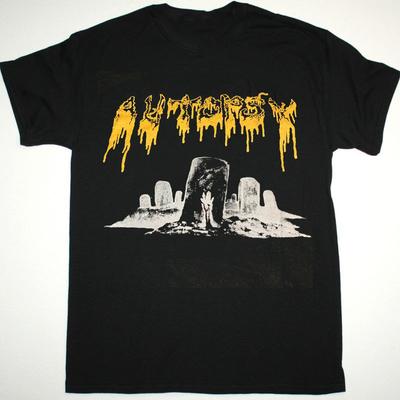 Rara Ristampa Autopsy Band Regalo Per Fan Nero S-4XL T-Shirt Unisex Top Maglietta
