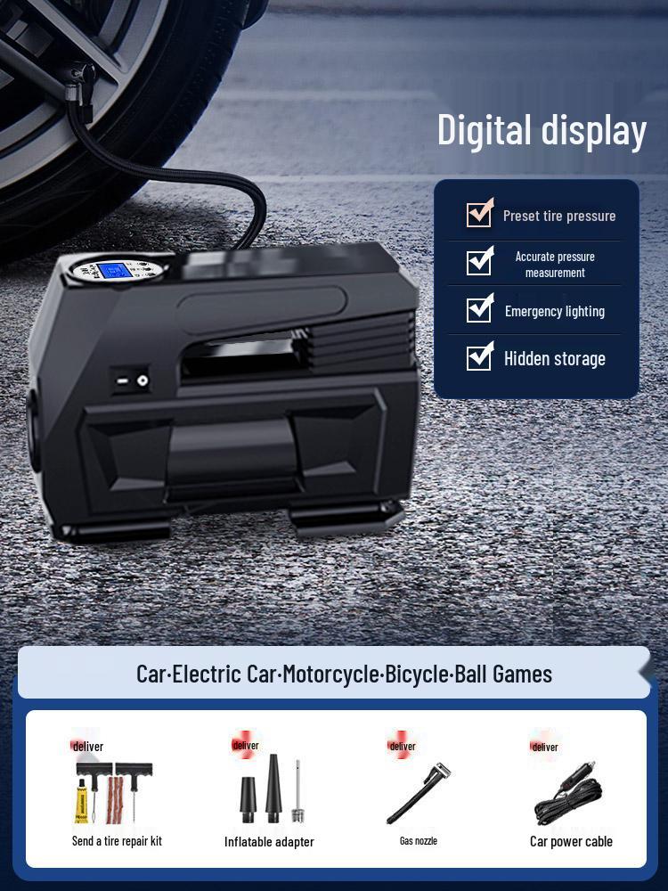 12V Portable Electric Car Tire Inflator