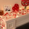 Guirlande Lumineuse LED en Forme de Cœur Rouge Ornement Décoration Pour la Maison Nouvel An Fête de Mariage Accessoire Fête Cadeau de la Saint-Valentin
