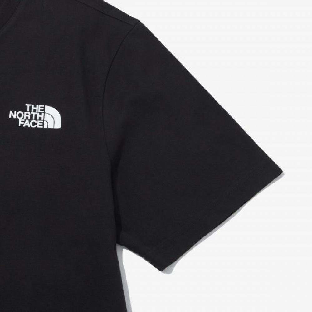 The North Face Korean Short Sleeve Round Tee 1 Real Black Nt7uq52c