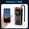 Digital Display Portable Tire Inzzator, Usb Rechargeable Air Compressor For Car Bike Motorcycle Tires, Balls, Inflatable Toys