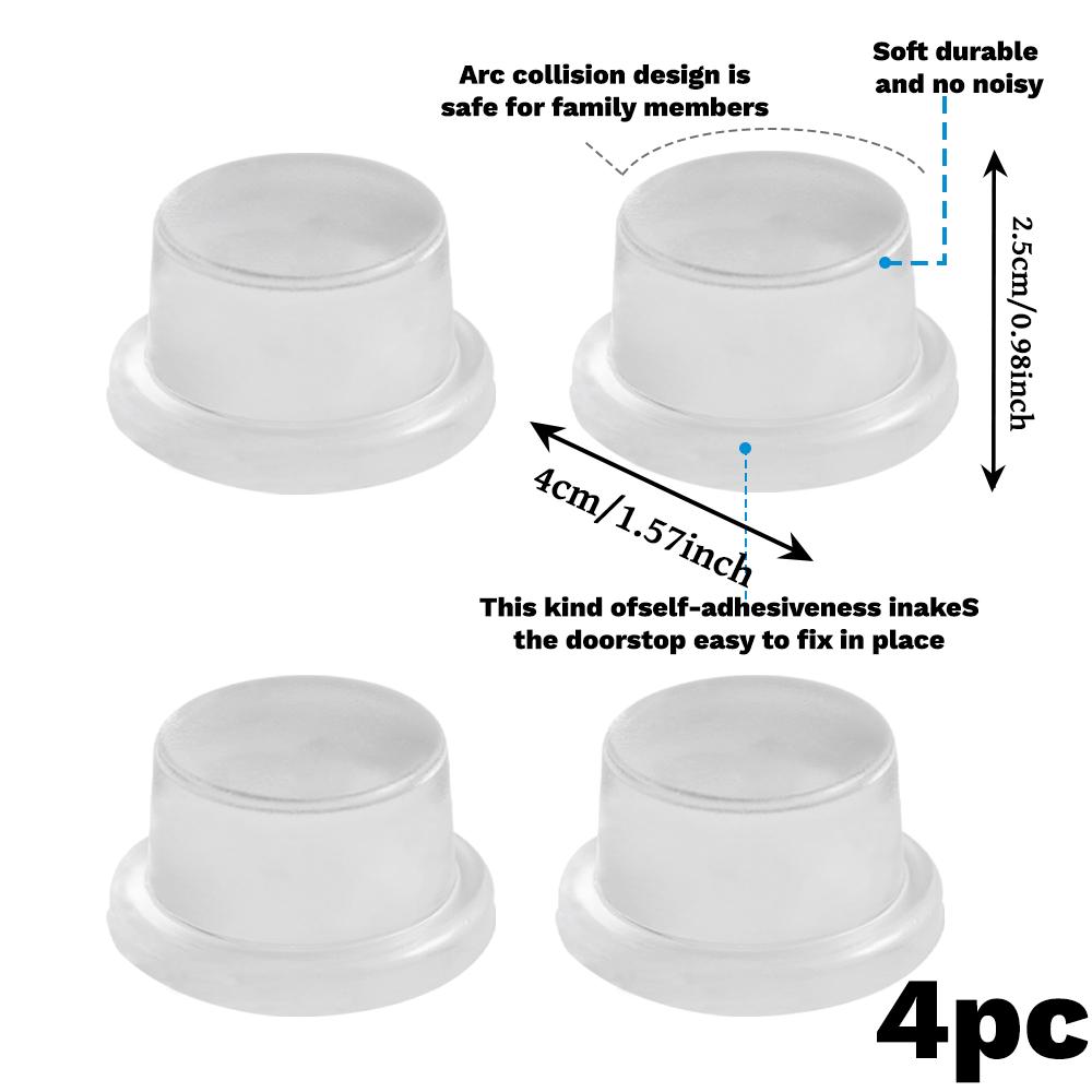 Nálepky proti kolizi kliky dveří, silikonové tiché podložky, nálepky na dveře, zarážky dveří, nálepky na dvířka skříněk a zadní stěnu