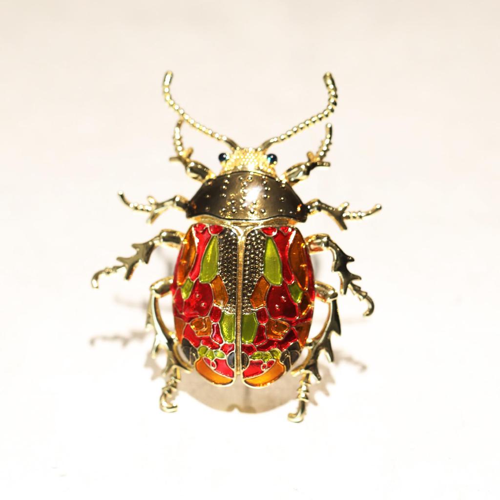 Spilla di Lusso Scarabeo Bo Xin Yun: Stile Europeo & Americano, Raffinato Accessorio di Moda di Alta Gamma