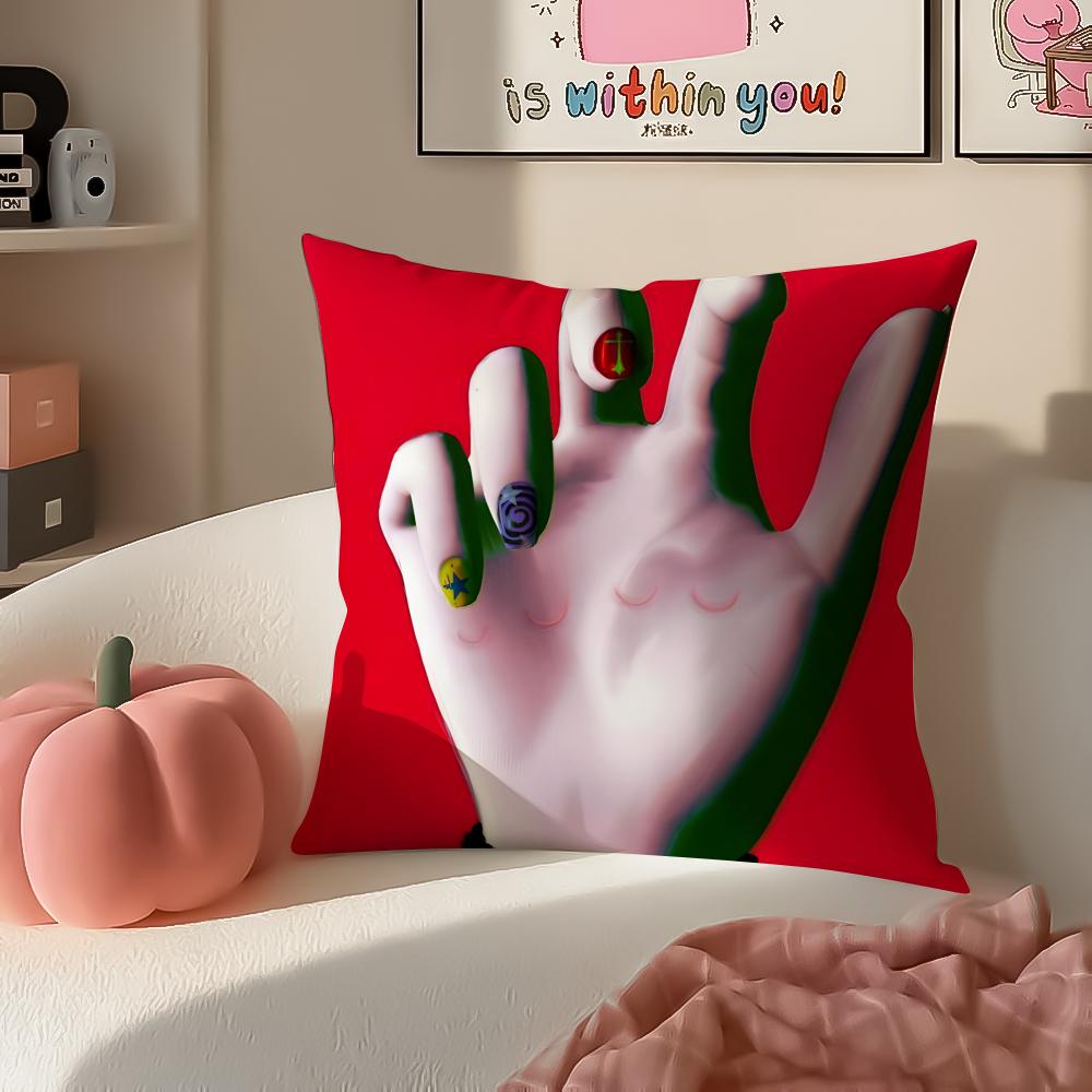 Heavy Metal British Band BBring Me the HHorizon Cushion Cover Pillowcase Short Plush Invisible zipper Room Sofa Cushion Cover