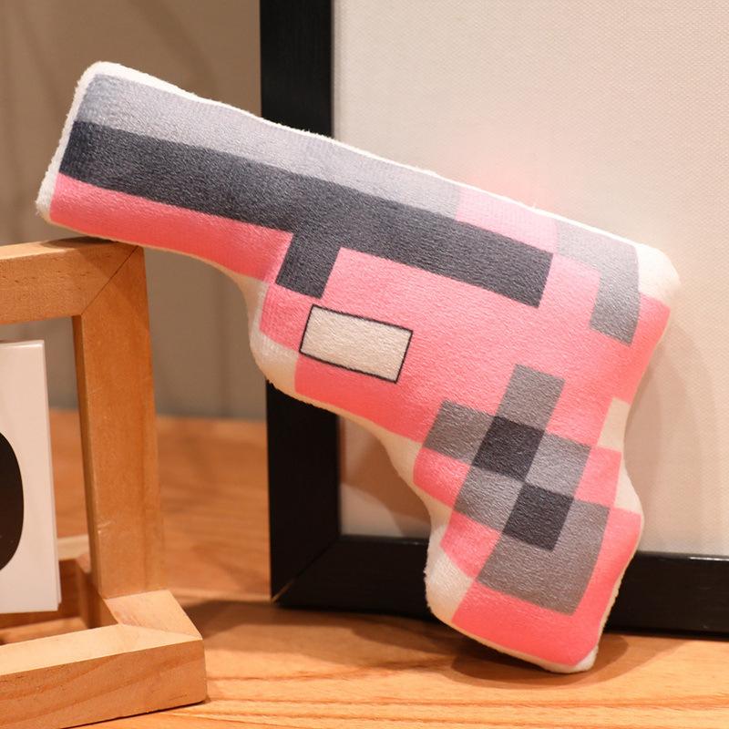 Cartoon-Druck Pistole Maschinenpistole Puppe Plüschtier Maschinenpistole Puppe Junge Stoffpuppe Geburtstagsgeschenk