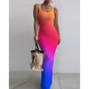 Tailored and Tight Long Dress with Camisole Sling Slim Fit Skinny Long Dress