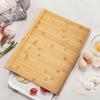 Over-the-Counter Pastry Board Multi-Function Kitchen Chopping Board with Reverse Groove Home Bamboo Pastry Cutting Block