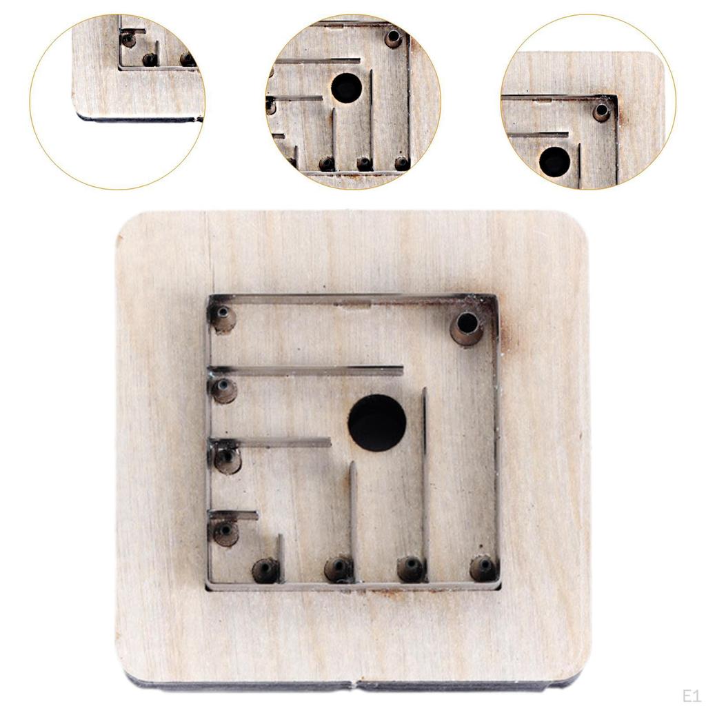 Snowflake Leather Cutting Stencils Punching Template Tool DIY Reusable Leathercraft Die