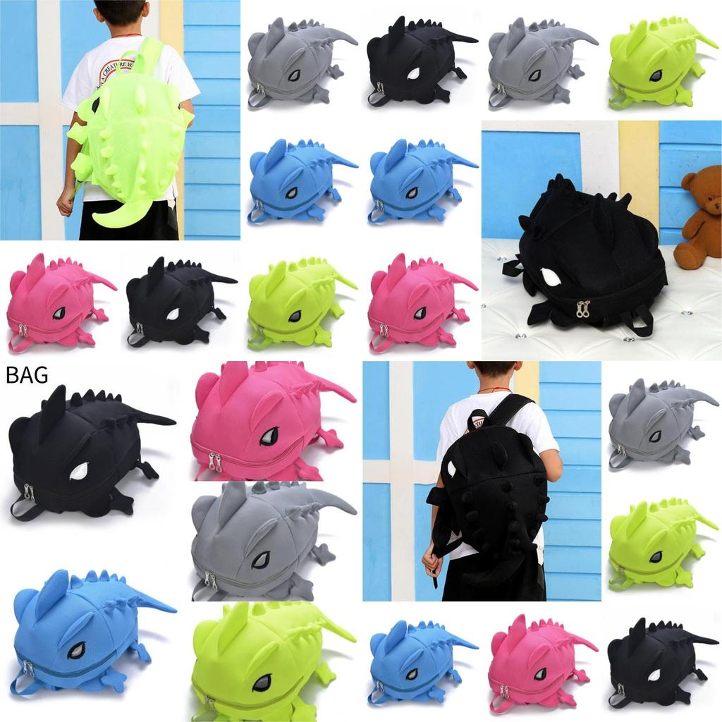 Colorful Chameleon School Backpack For Kids