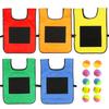 1set Sticky Ball Games Vest Outdoor Sports Props Party Favors Holiday Gifts Throw Catch Soft Balls Funny Competition TMZ