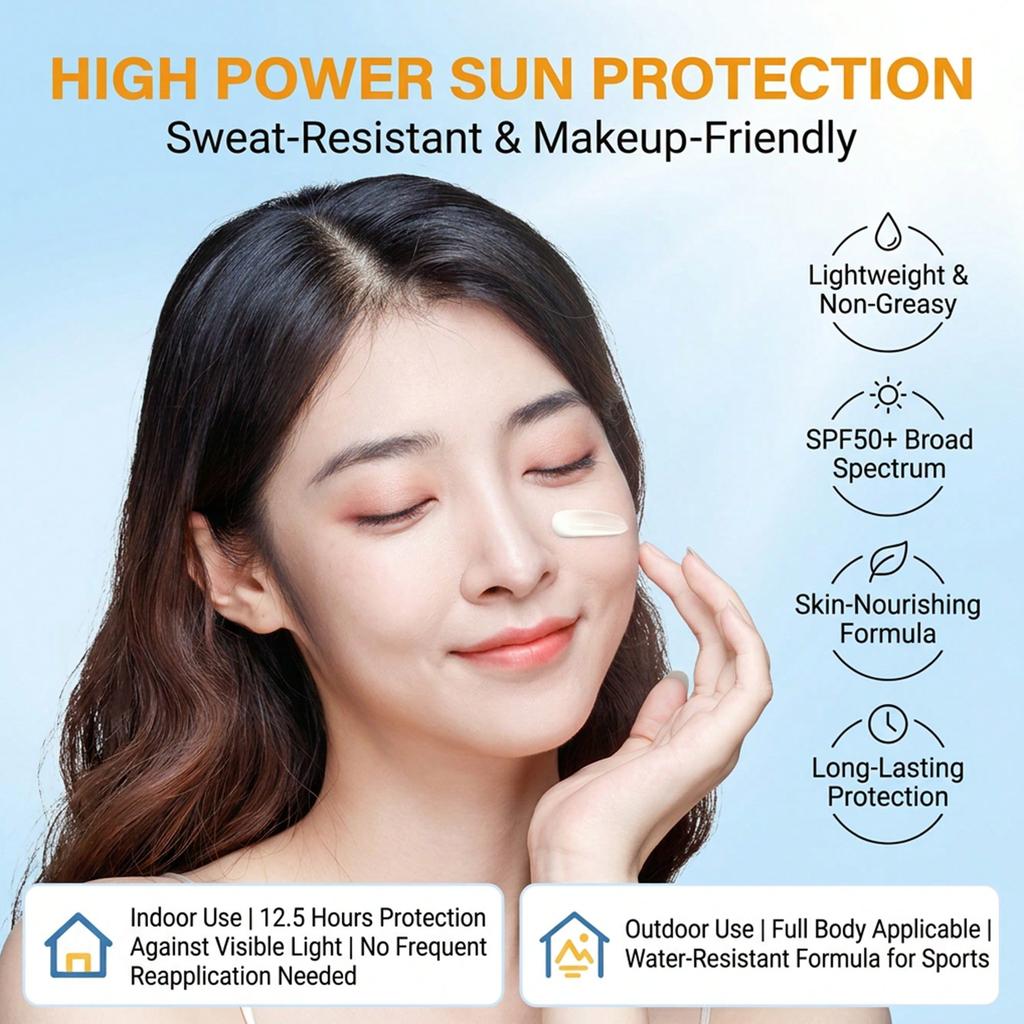 30Pcs/Box SPF50+PA++++ High Protection Sunscreen, Single Pack Sunscreen Lotion, Waterproof And Sweat