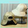 Women's Korean Style Fisherman Hat Thin Summer Sun Hat With Adjustable Ponytail Hole