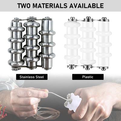 Endireitador de Arame de Alumínio – Ferramenta de 3 Rolos para Fabricação de Joias e Embrulho DIY para Arame Floral e Artesanal